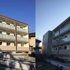 学南町マンション④　外装完成